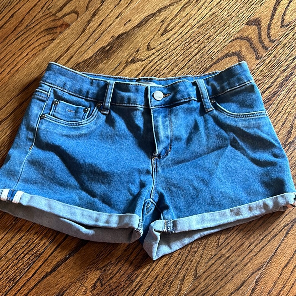 Tractr blue jean shorts